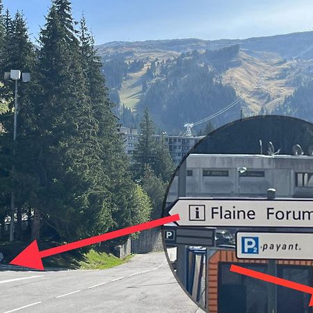 Flaine Forum L1 Cassiopee Mezzanine & Terrasse Eksteriør billede